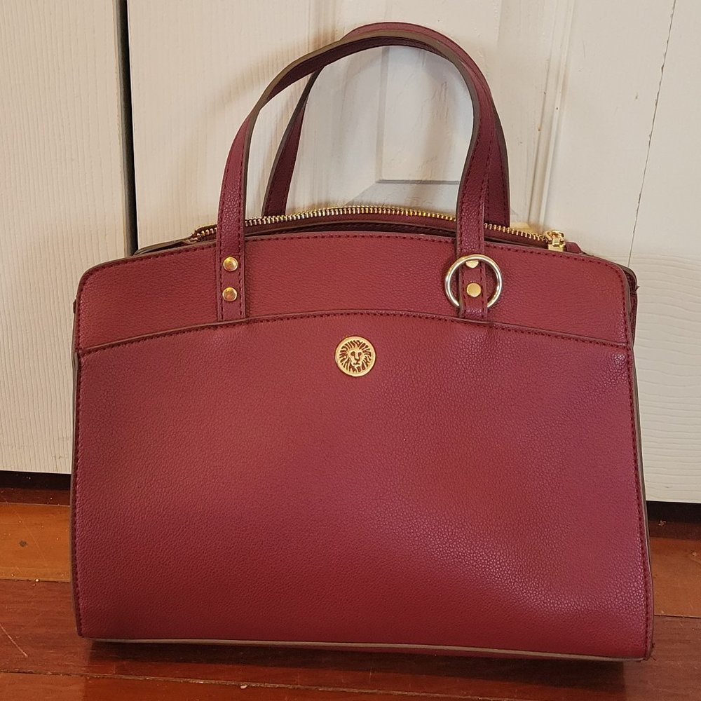 Anne Klein red handbag